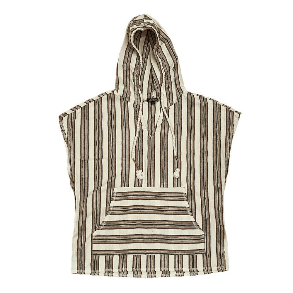 Wild Fable Women's Stripe Poncho Style Hooded Top Size S